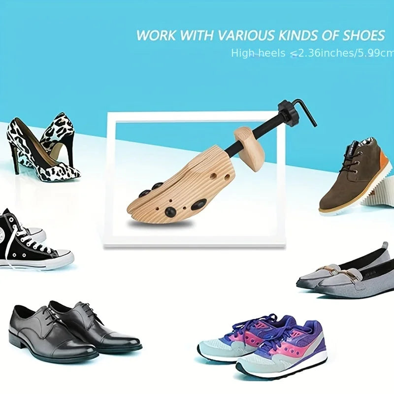 Holz Schuhspanner für Damen und Herren für breite Füße und Ballenzehen