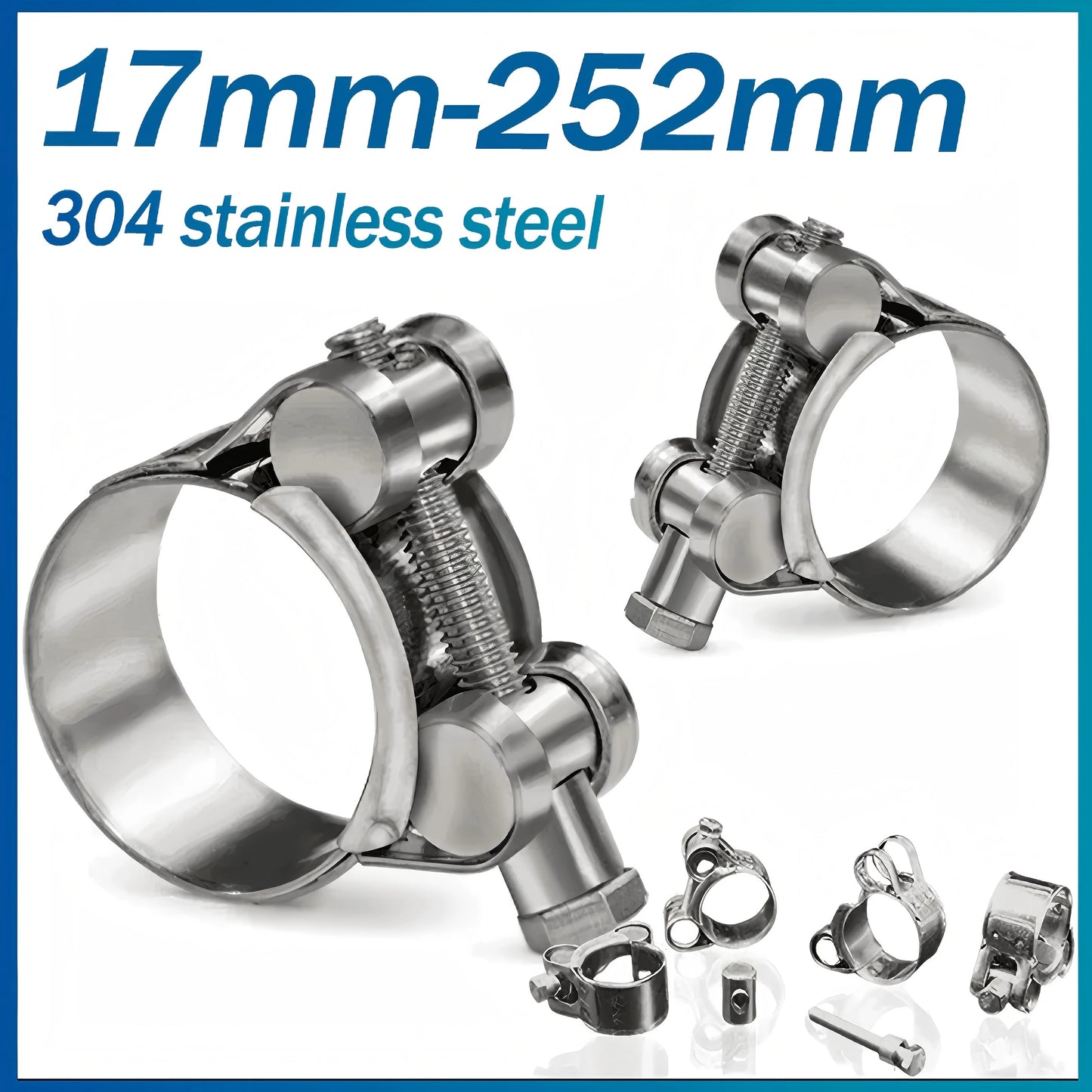 Leistungsstarke Edelstahl T-Bolt Schlauchschellen für robuste Abdichtung