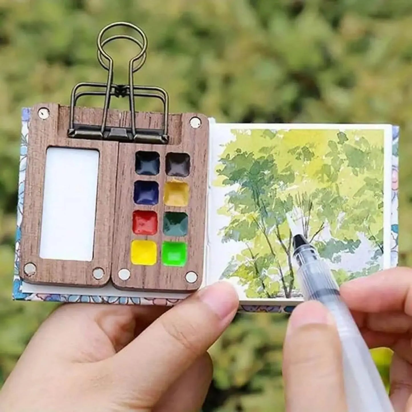 Mini Aquarell-Reiseset: Tragbare Farbpalette für Künstler unterwegs