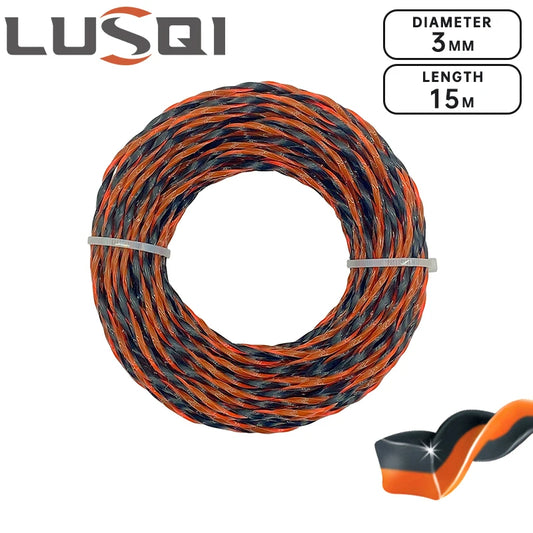3 mm Nylon Trimmerfaden 15 m für Rasentrimmer und Buschschneider