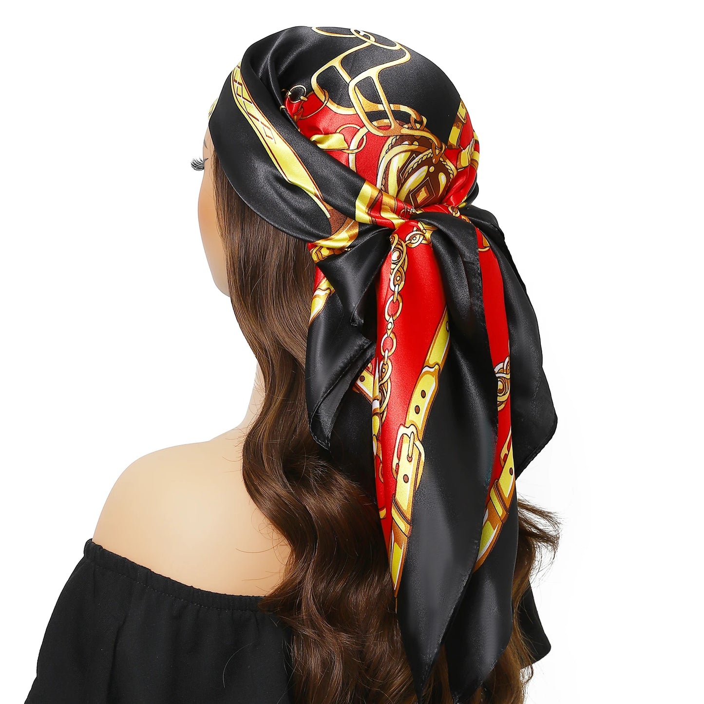 Stilvolles Polyester Halstuch für Damen - Vielseitiger Retro Look