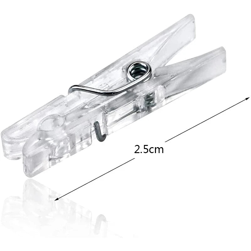 Transparente Mini Foto Clips 50/100 St. für DIY Deko Hochzeit Party