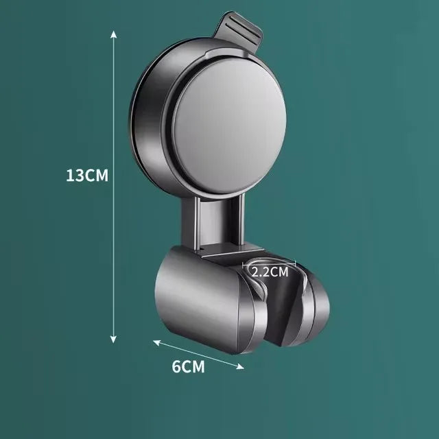 360° Verstellbarer Duschbrausehalter – Saugnapf Wandmontage, Stanzfrei
