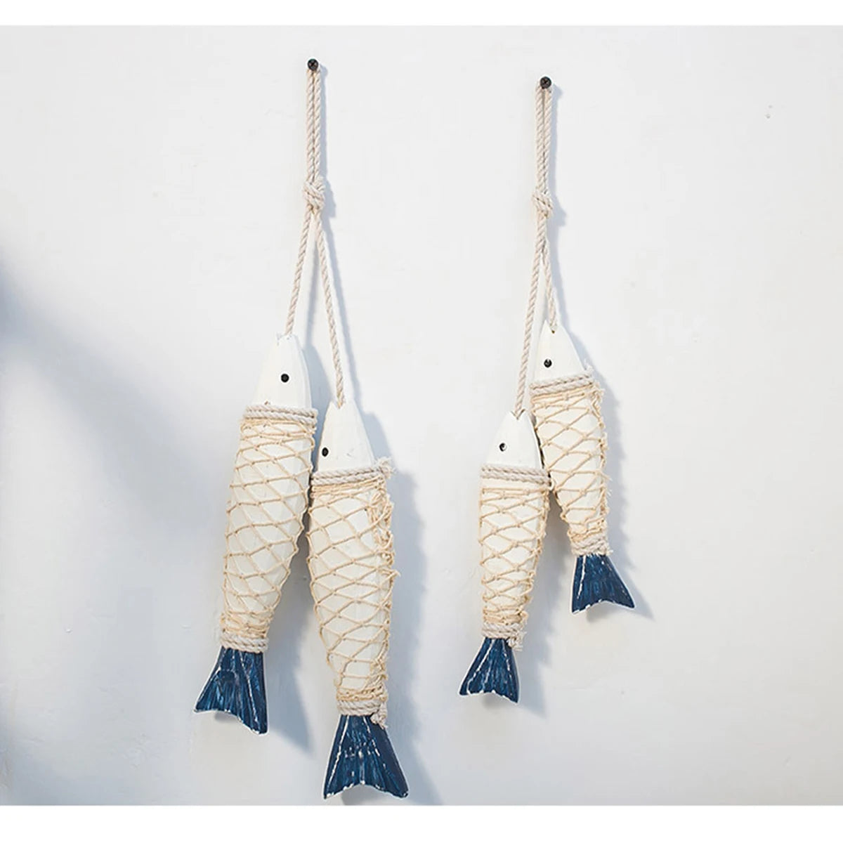 Wanddekoration Holzfisch kreativ