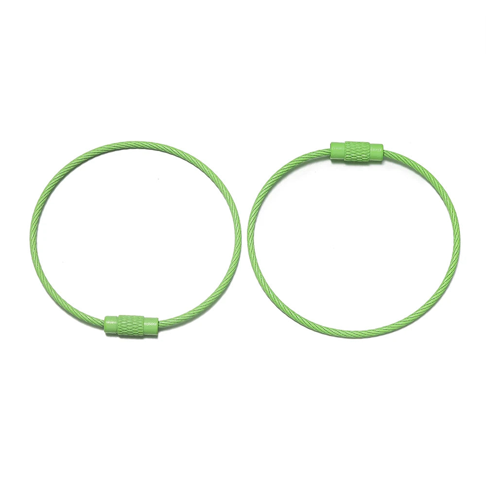 50mm 10er Set Eisen Schlüsselringe Bunte Schlüsselbund Ringe DIY