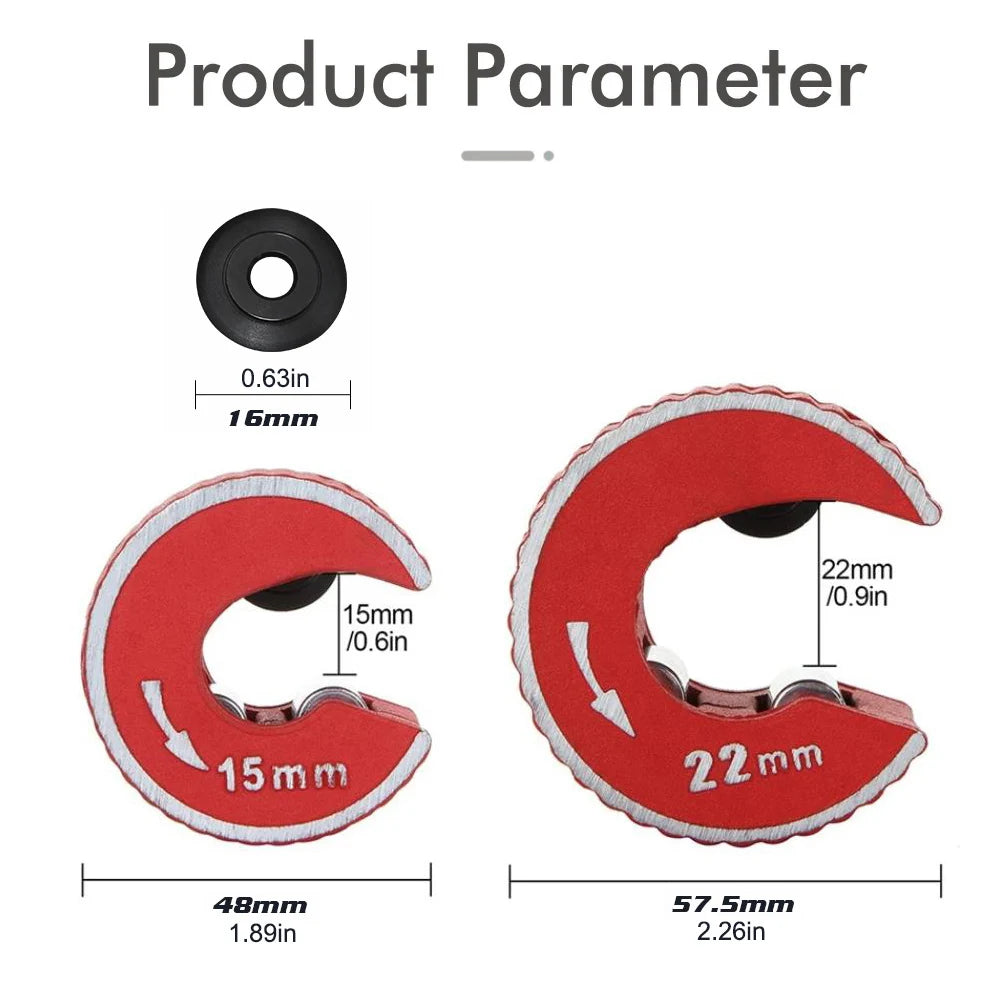 Präziser Rohrschneider: Aluminium, Selbstverriegelung, 15/22/28 cm für Profis