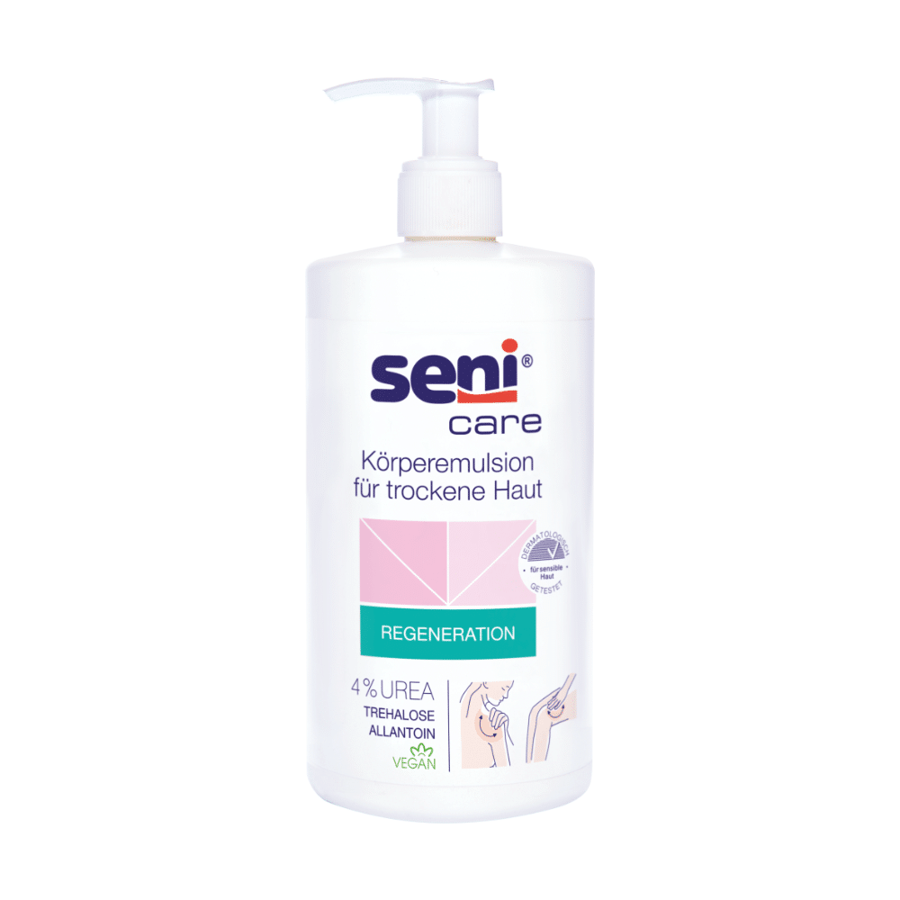 Seni Care Körperemulsion für trockene Haut mit 4% Urea, 500 ml Tube | Packung (1 Stück)-Altruan