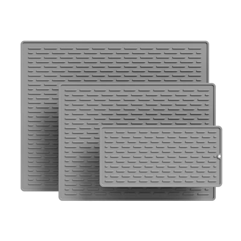 Küchenarbeitsplatte Silikon rutschfest Entwässerung Trockenunterlage faltbar