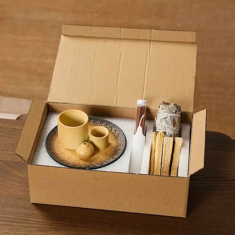 Multifunktionaler Keramik Räuchergefäßhalter 4 in 1