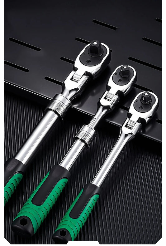 Verstellbarer Ratschenschlüssel 1/4 3/8 1/2 Zoll mit Schnellspanner 72 Zähne