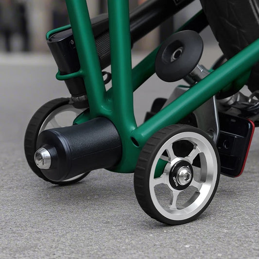 MUQZI Eazy Wheels Faltrad-Rollenräder, kompatibel mit Brompton-Yabubest - Home & More
