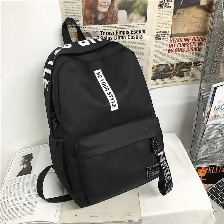 Unisex Großraum-Rucksack 20-35L mit robustem Polyester für Alltag - Schule