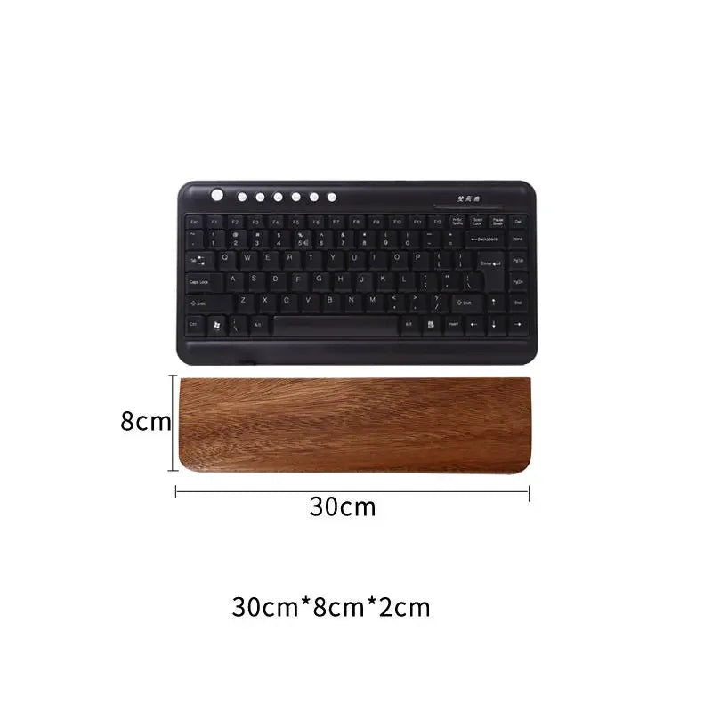 Ergonomische mechanische Holz Tastatur mit Handgelenkauflage
