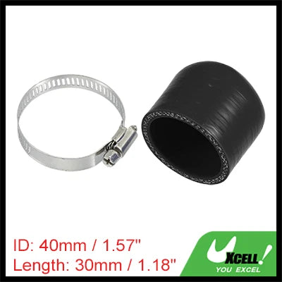 Auto Silikonschlauch Endkappe 6-40 mm Innendurchmesser 30 mm Länge schwarz