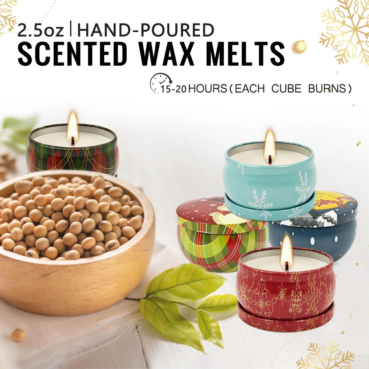 6/12 Packungen Duftkerzen für festliche Anlässe-Yabubest - Home & More