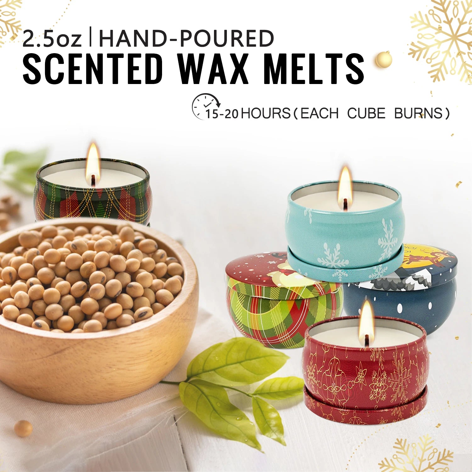 6/12 Packungen Duftkerzen für festliche Anlässe-Yabubest - Home & More