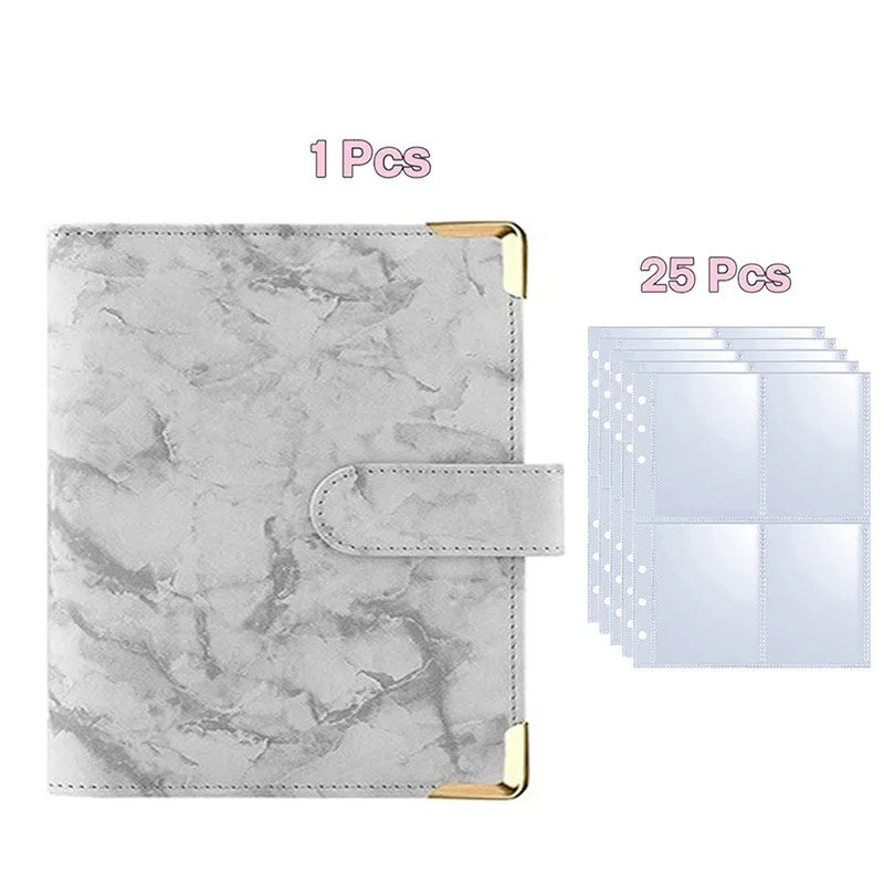 A5 Loseblatt Fotokarten Binder mit 25 Seiten für Kpop Idolkarten Sammlung