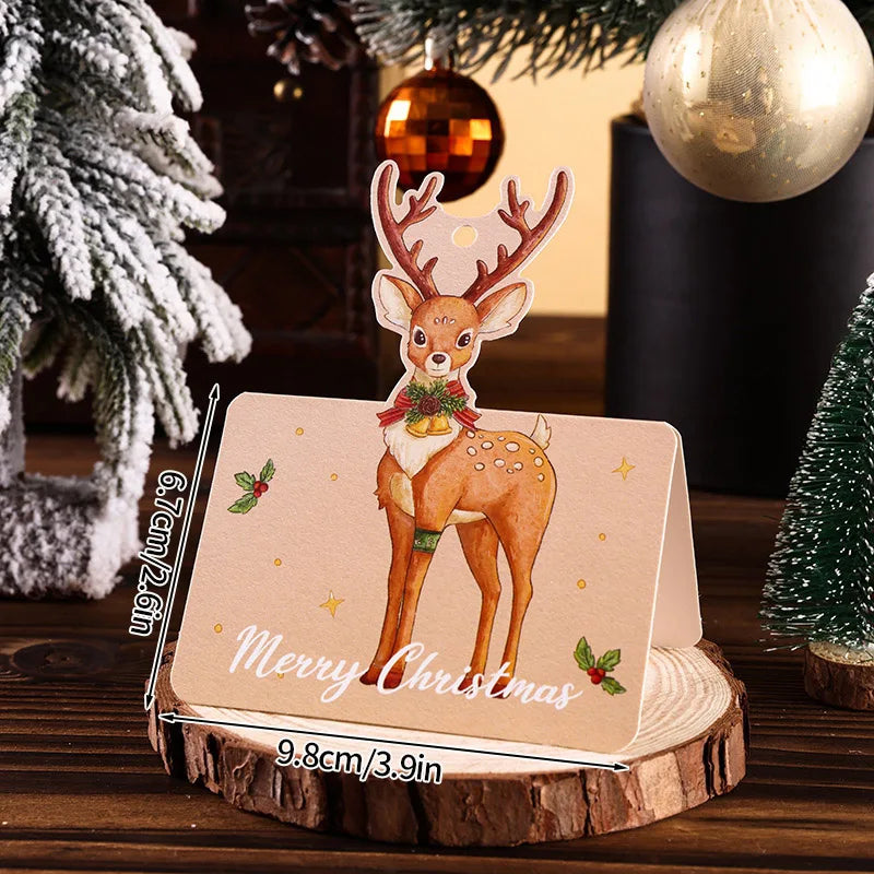 Festliche Faltkarten zum Frohen Weihnachtsfest und Neujahr