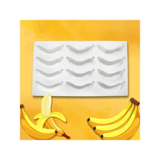 12 Löcher Bananenkuchen Backform – Antihaft Silikon, hitzebeständig - vielseitig