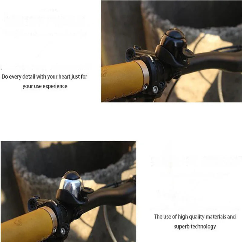 Lautes MTB-Horn: Robuste Aluminium-Fahrradklingel mit 360° Drehung, kompakt