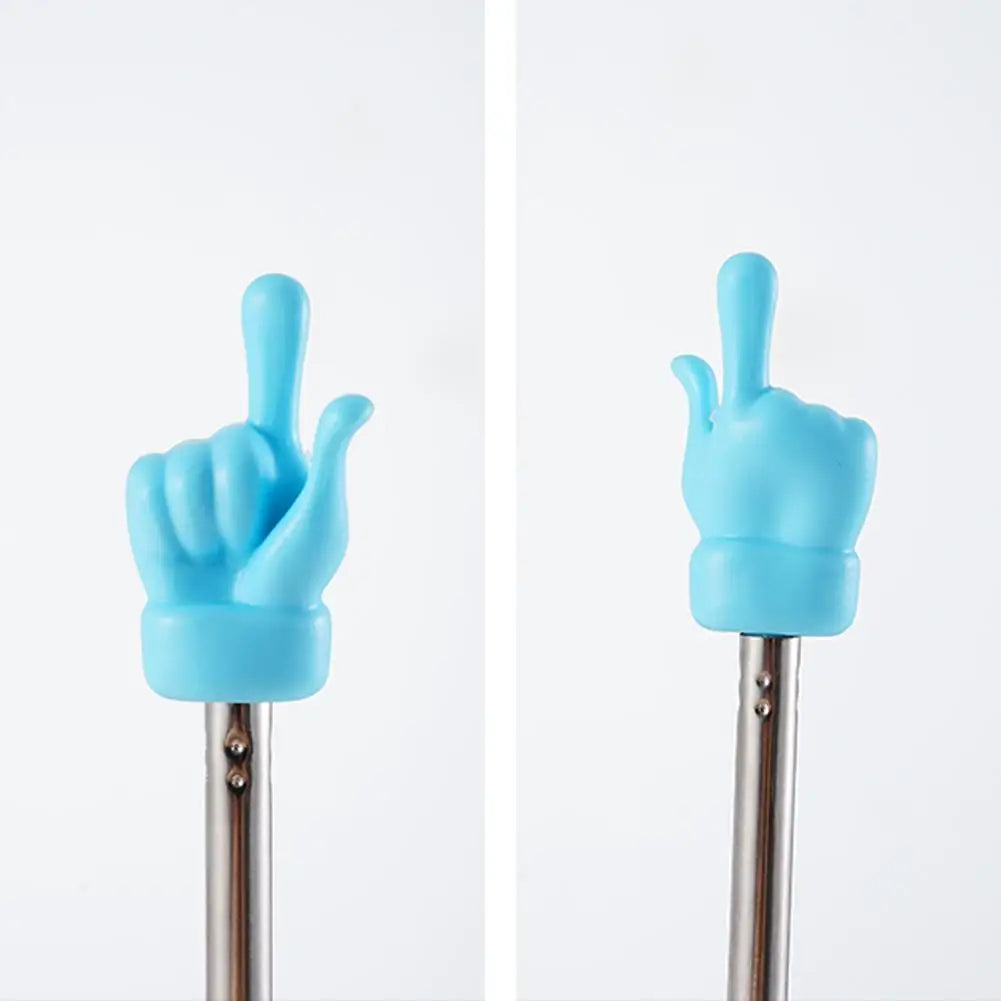 Teleskop-Lehrerzeiger aus Edelstahl mit Fingerdesign – Leicht - Rutschfest