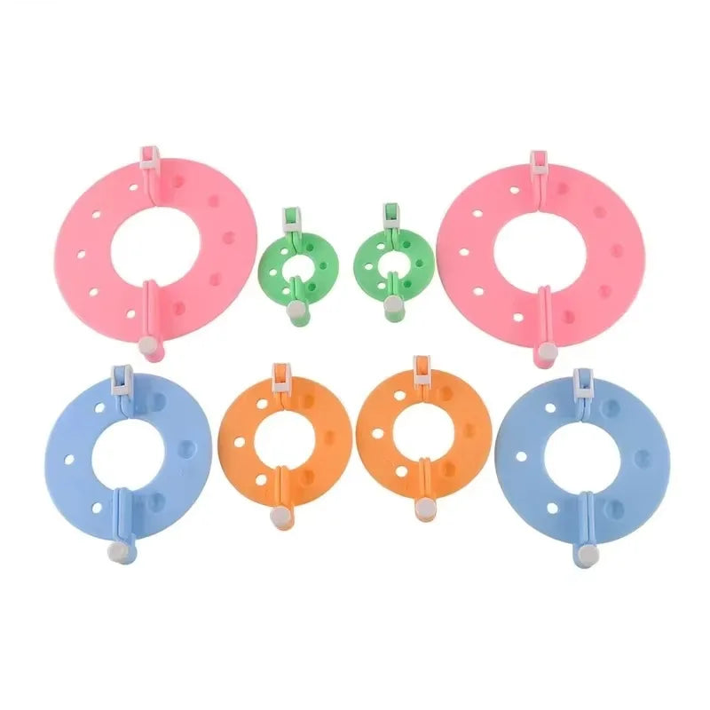 DIY Pompon Set mit 4 Größen Kunststoff Pom Pom Maker Strickwerkzeug