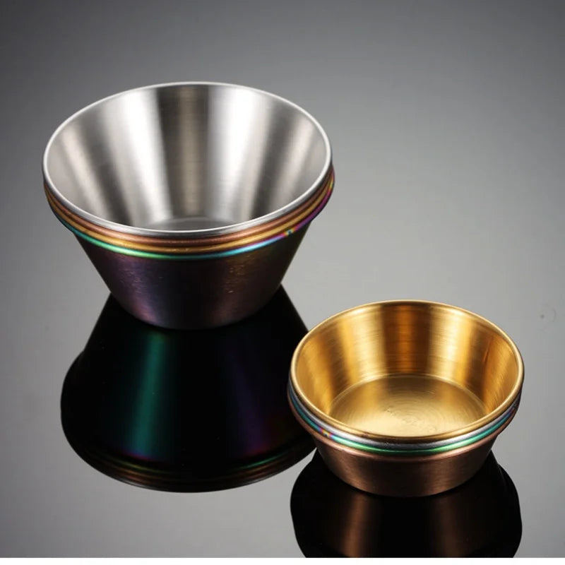 304 Edelstahl Gewürzschale - Runde Dip-Schüssel für Saucen-Yabubest - Home & More