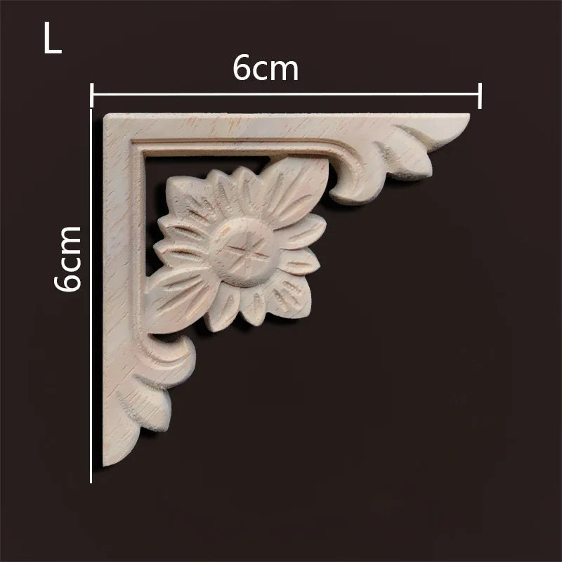 Exklusive Holz Eckverbindung Onlay Applikation für Möbel & Heimdeko