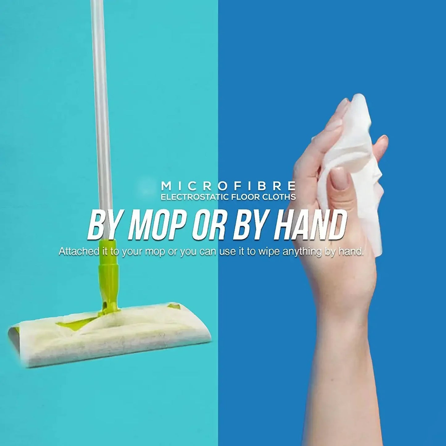 Einweg Mikrofaser Bodenreinigungstücher für flachen Mopp 100 Stück