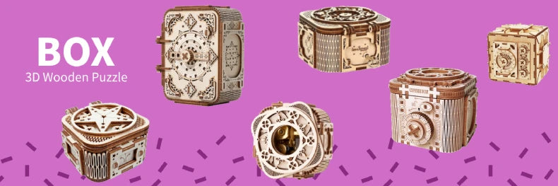 3D Holzbaukasten Spieluhr Bausatz für Kinder und Erwachsene