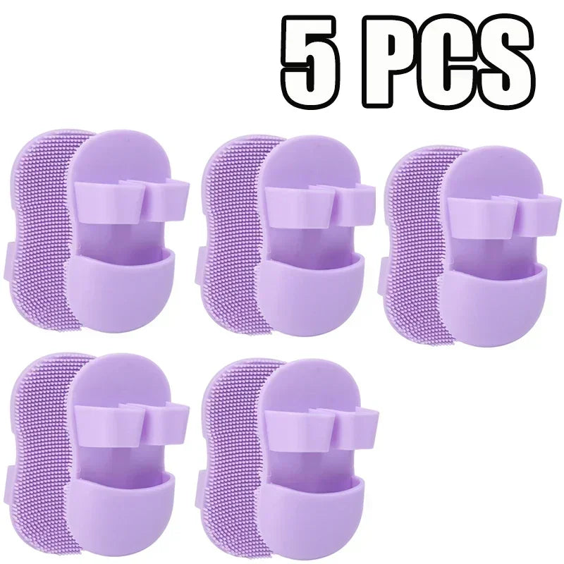 Silikon Gesichtsreinigungsbürste in 3 Farben manuelle Hautpflege Set