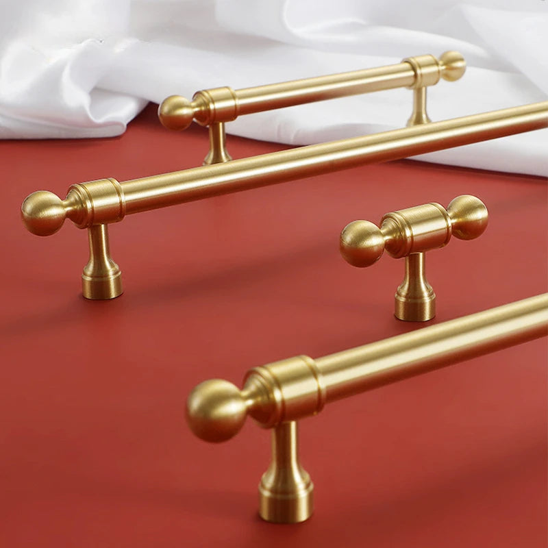 Eleganter Möbelknopf Messing Goldfarben für Schrank Schublade Tür