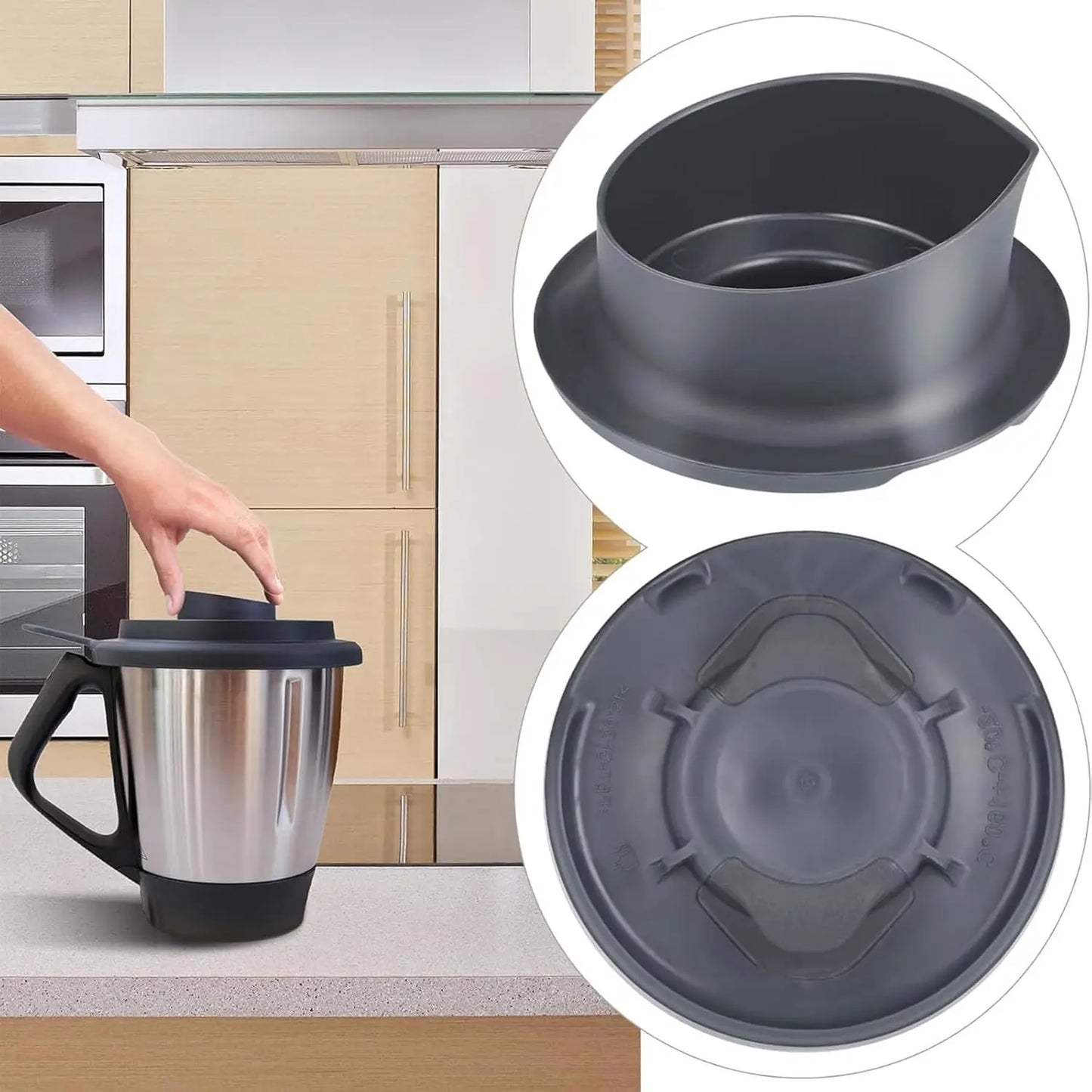 Messbecherdeckel mit 100 ml und 50 ml Waage für Thermomix Zubehör