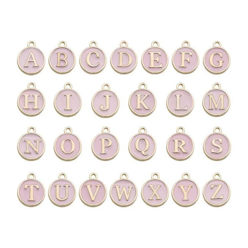 26-teiliges Alphabet Buchstaben Charms Set für DIY Schmuckherstellung