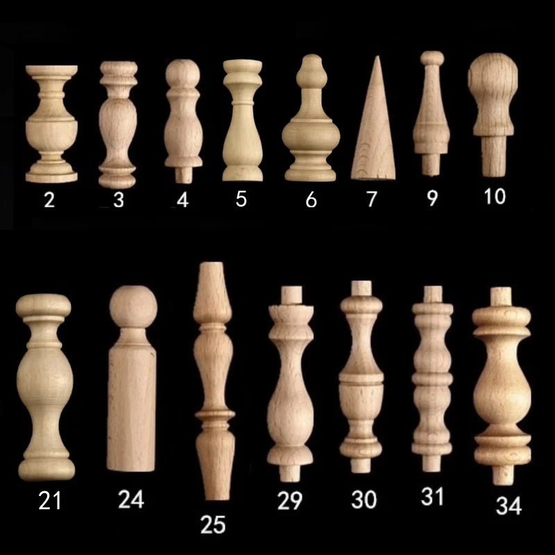 Holzapplikation Spindel Säule Dekoration für Möbel und Heim