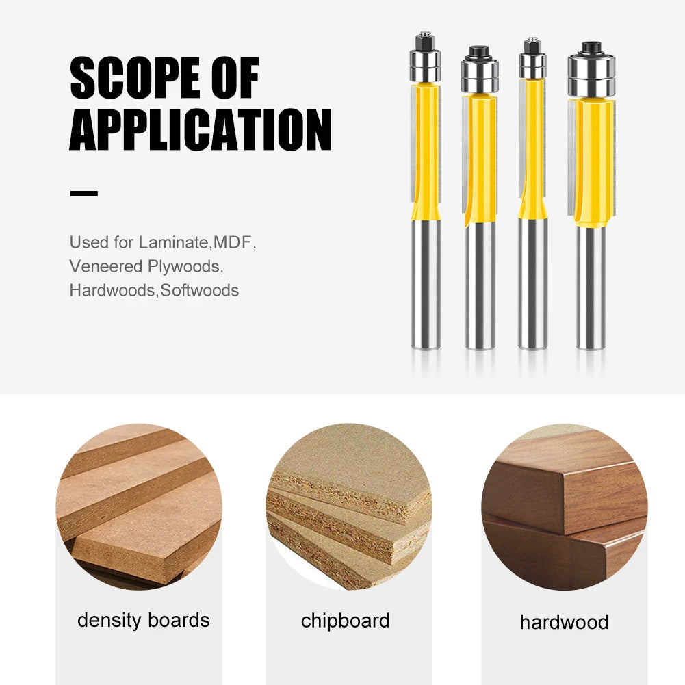 8mm Schaft Wolframstahl Holzbearbeitung Fräser mit Flache Kante