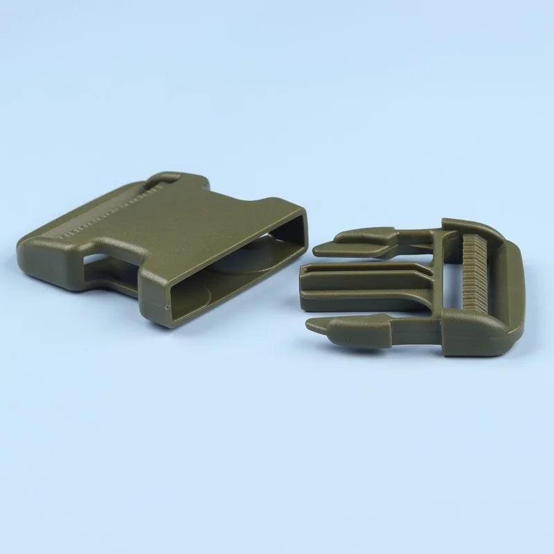 2x Kunststoff Schnallen doppelt verstellbar 20-50mm für Rucksack Gürtel