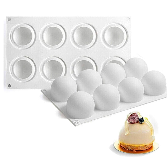 3D Kugel Silikonform für Mousse Kuchen und Desserts zum Backen