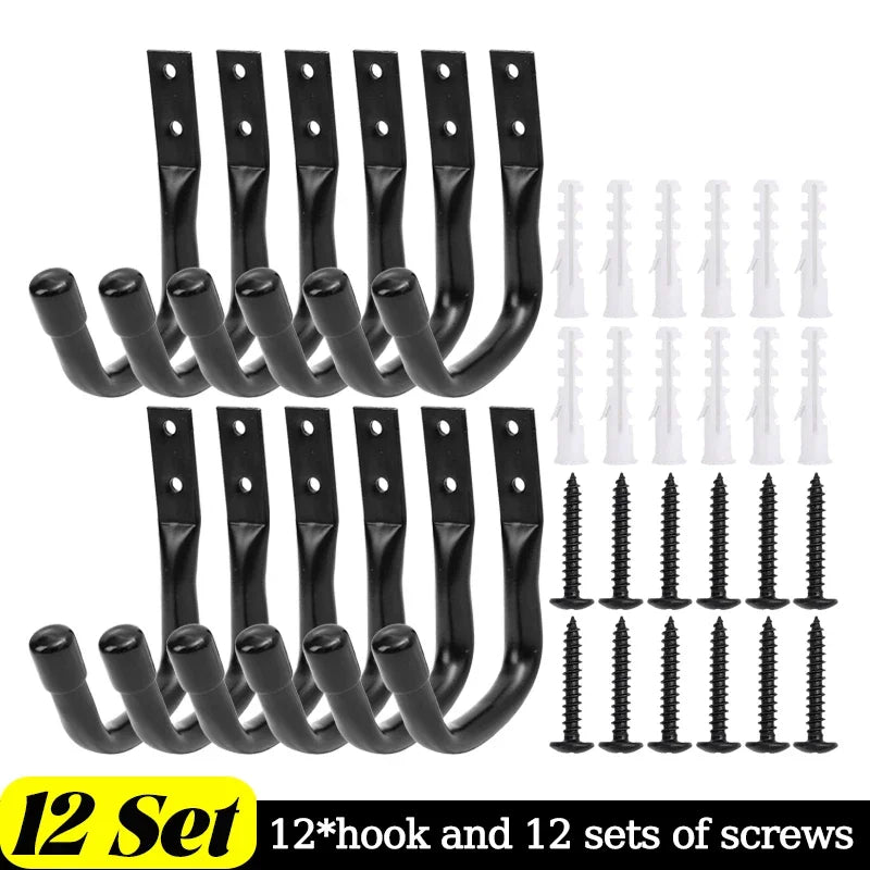 Stabile Wandhaken aus Gusseisen für Garage und Gartengeräte