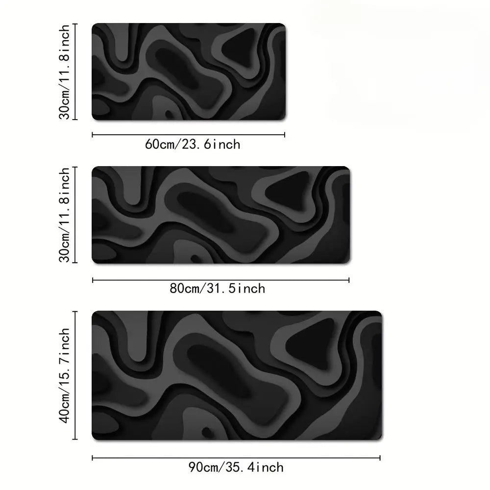 Abstraktes Mauspad mit genähtem Rand für präzise Steuerung