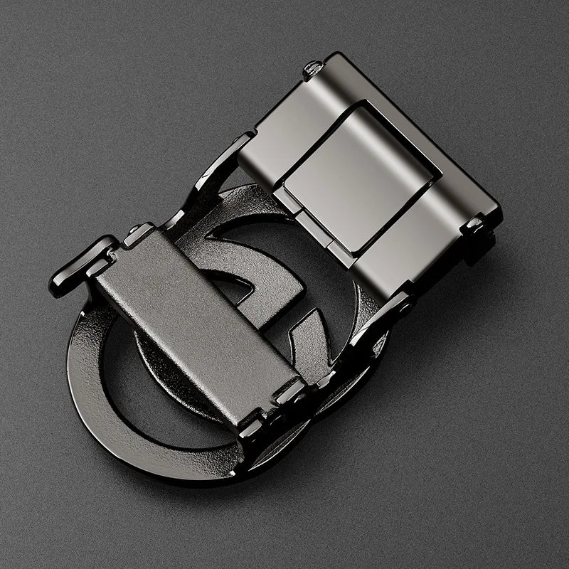 Automatische Gürtelschnalle Herren 3,5 cm in Gold Silber Schwarz – Stil - Komfort