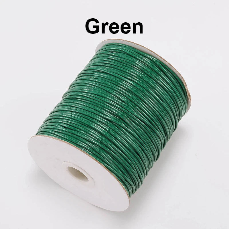 Vielseitige gewachste PU Leder Schnur für DIY Schmuck 20m