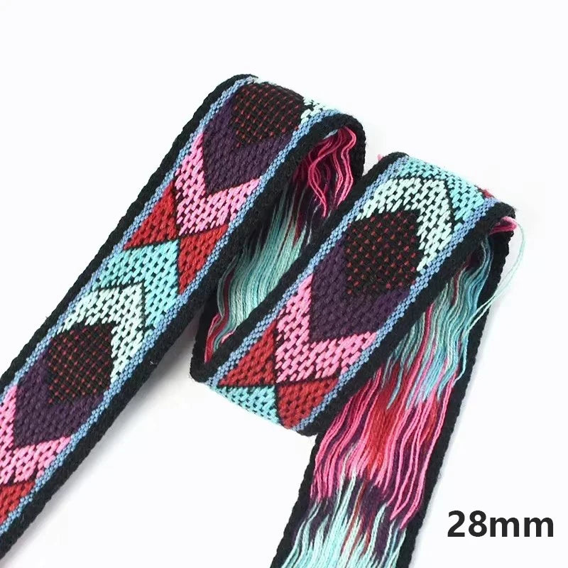 Polyester Baumwoll Jacquard Gurtband 30/38mm für DIY Nähen Zubehör