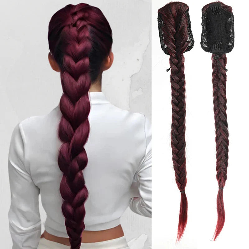 24 Zoll lockige synthetische Clip-in Pferdeschwanzverlängerung-ARI