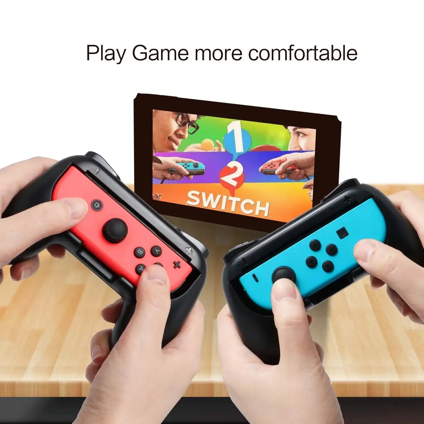 Ergonomische Joy-Con Halterung mit rutschfestem Gummi für Nintendo Switch