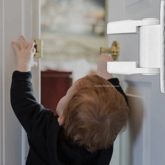 Universal Baby Kind Tür Hebel Schloss Klebstoff Sicherheit Rotation Schutz
