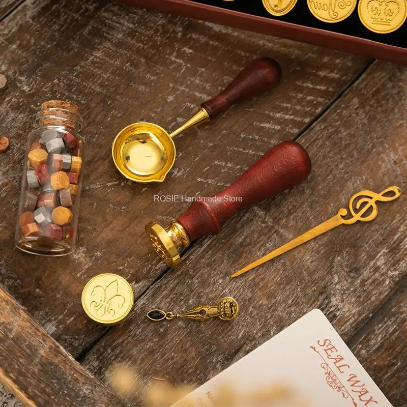 Wachssiegel Stempel Set für DIY Projekte und Hochzeitseinladungen