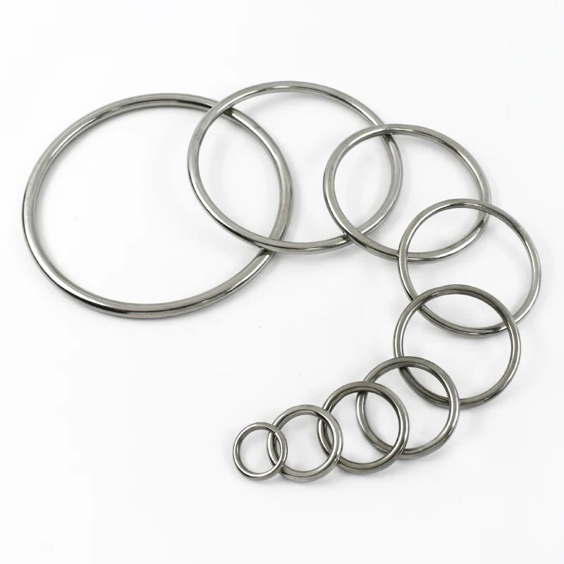 Edelstahl O-Ring Schnallen 15-100mm für Taschen Gurtband Schlüsselanhänger