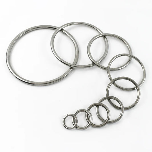 Edelstahl O-Ring Schnallen 15-100mm für Taschen Gurtband Schlüsselanhänger