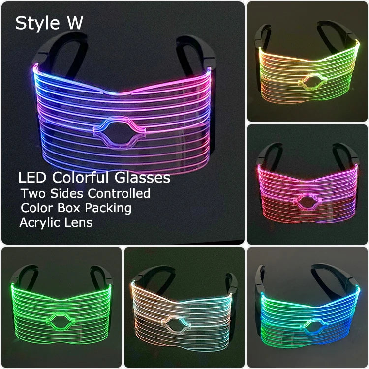 Leuchtende LED Brille mit Farbwechsel für unvergessliche Partys